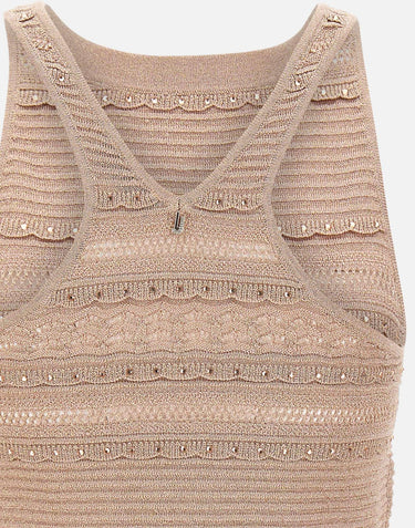 Top in maglia traforata CA6238MA06S A4389 LIU-JO 