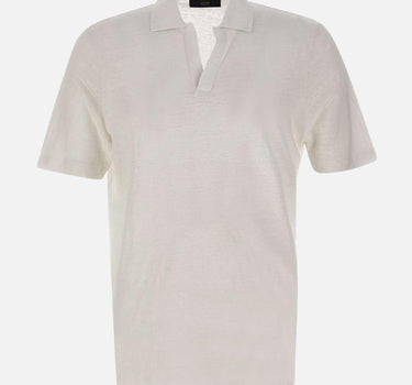Polo in lino 60160 96803250 GRAN SASSO 