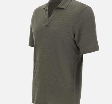 Polo in lino 60160 96803410 GRAN SASSO 