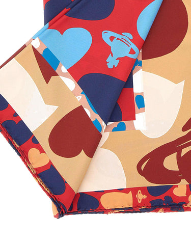 Foulard "Hearts and Orbs" 81030034 W01MFH401 VIVIENNE WESTWOOD 