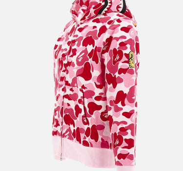 Felpa con cappuccio "ABC Camo 2nd Shark" 001ZPM301008M PINK BAPE 