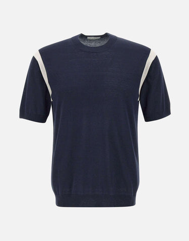 T-shirt  in seta e cotone A035 F2000001 PAOLO PECORA 