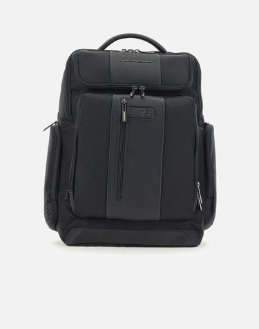 Zaino porta pc 15,6" in tessuto riciclato e pelle CA5477BR2 N PIQUADRO 