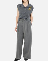 Pantaloni palazzo con cintura MF5269TS224 84006 LIU-JO 