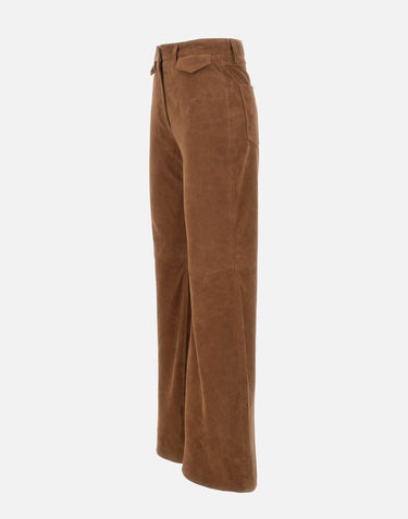 Pantaloni a vita alta in suede 115593 249 ROTATE BIRGER CHRISTENSEN 