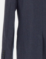 Blazer in lana con orli sfrangiati SH0BN0027 M35466524M MM6 MAISON MARGIELA 