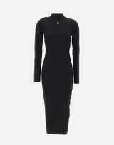 Abito lungo "Reedition Knit Dress" 325MRO692FI0001 BLACK COURREGES 