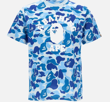 T-shirt "College ABC Camo" 001CSM301011M BLUE BAPE 