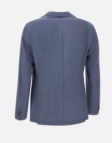 Blazer slim fit in lana vergine 50561991 466 BOSS 