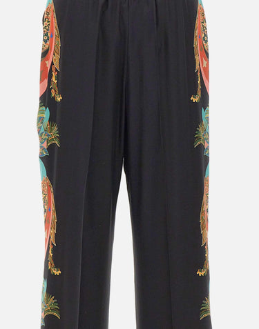 Pantaloni palazzo in seta WREA0014 AKI43X0813 ETRO 