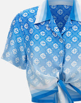 Camicia corta in seta con nodo WSS26SH266 01 CASABLANCA 