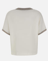 Maglia in cotone con lurex 60269 80369003 GRAN SASSO 