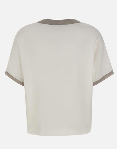 Maglia in cotone con lurex 60269 80369003 GRAN SASSO 