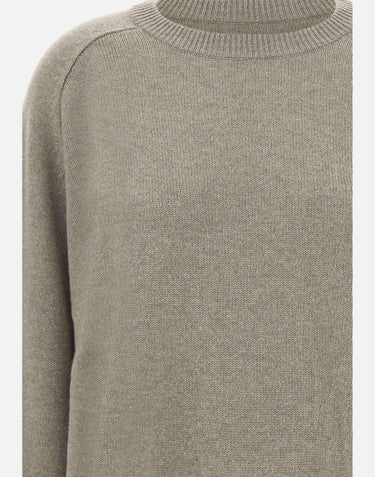"Boyfriend crewnewck" 20055 GREIGE SOFT GOAT 