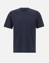 T-shirt in crepe di cotone DK87114 BLU DIKTAT 