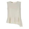 Blusa smanicata in misto viscosa SPBMA010 1041 KAOS 
