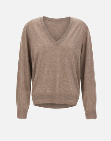Maglia "Julio" in cashmere JULIO TAUPE LOULOU DE SAISON 