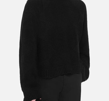 Maglia "Cropped spiral knit" M07063 BLK01 HELIOT EMIL 