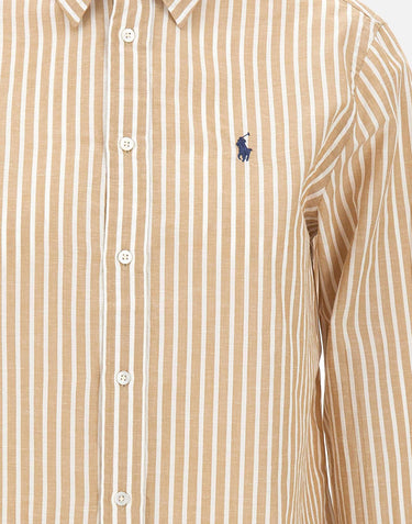 Camicia in cotone e lino classic-Fit 211971514 501 POLO RALPH LAUREN 