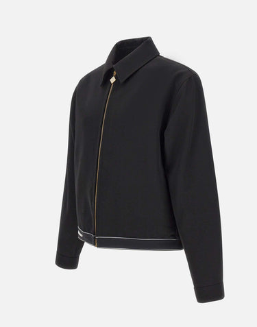 "Sports Tailoring Black Wool Jacket" MPF25JK425 01 CASABLANCA 