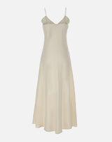 Abito lungo in misto lino con lurex M80ABIK02 TES0M06800 ELEVENTY 