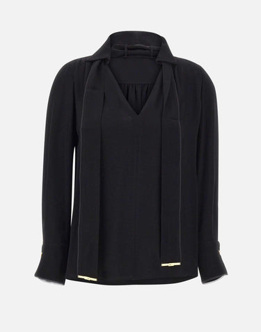 Camicia in georgette di viscosa con fusciacca CA14661E2 110 ELISABETTA FRANCHI 