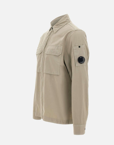 Camicia overshirt in gabardine 20CMOS156A 110143G904 C.P. COMPANY 