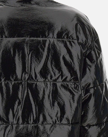 "Cropped Vinyl Puffer Jkt" 323CMA106VY0016 BLACK COURREGES 