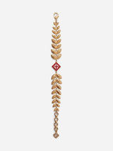 "Gold Laurel Leaf Bracelet" APF25JW254 01 CASABLANCA 