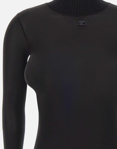 Maglia "Reedition Second Skin" PERJTO029JS0115 BLACK COURREGES 