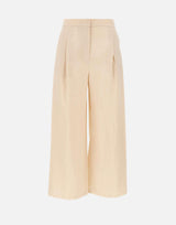 Pantaloni crop in tela ramié 2616131012600 060 MAX MARA STUDIO 