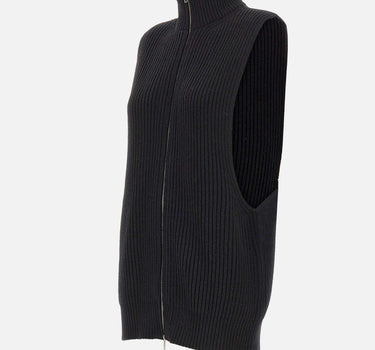 Gilet in lana con zip S52FB0106 M13286900 MM6 MAISON MARGIELA 