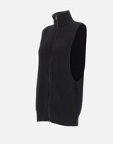 Gilet in lana con zip S52FB0106 M13286900 MM6 MAISON MARGIELA 
