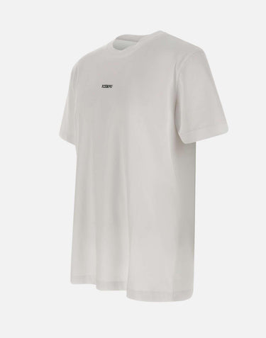 T-shirt con logo ricamato e stampa sul retro F0256325 1101 ICEBERG 