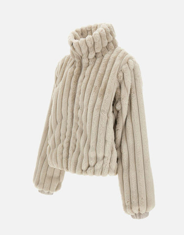 Giacca reversibile in pelliccia animal free D31352W VERY2140019 SAVE THE DUCK 