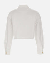 "Cotton monogram cropped shirt" WAW25SH217 01 CASABLANCA 