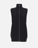 Gilet in lana con zip S52FB0106 M13286900 MM6 MAISON MARGIELA 
