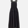 Abito in cotone con schiena scoperta W06050581 BLACK MAURIZIO MYKONOS 