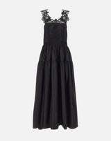 Abito in cotone con schiena scoperta W06050581 BLACK MAURIZIO MYKONOS 