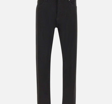 Pantaloni con fit affusolato in denim elasticizzato 50560463 001 BOSS 