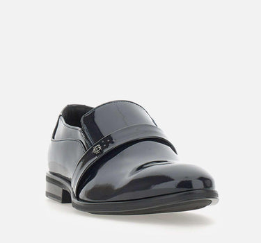 Mocassini cerimonia "Rugan" in vernice 50Z9442 BLU CARLO PIGNATELLI 