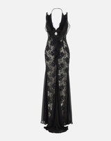 Abito in pizzo RRS16673 BLACK NISSA 