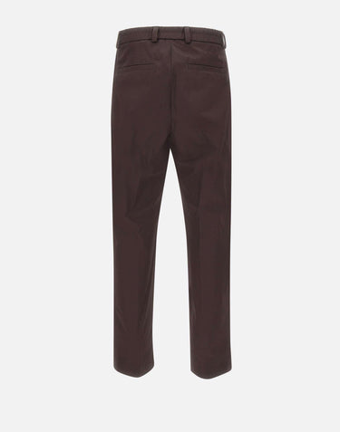 Pantaloni con pince in cotone 50563825 210 BOSS 