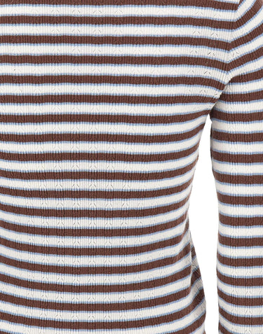 Maglia in misto cotone con cut-out CA6065MS52G C3975 LIU-JO 