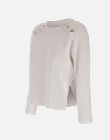 Maglia con spacchi laterali MF5396MS99E 10701 LIU-JO 