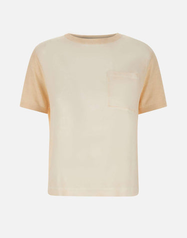 Blusa lino e viscosa RP1NT029 1003 KAOS 