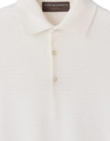 Polo in cotone con lavorazione a treccine PL1MC CR14T020 FILIPPO DE LAURENTIIS 