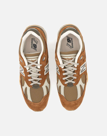 "Made in UK 991v2 Iconic Influences" U991GB2 BROWN NEW BALANCE 