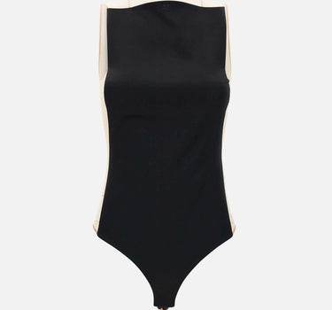 "Illusion Satin Bodysuit" 225JBD139TA0007 B067 COURREGES 