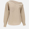 Blusa in lino asimmetrica COPCH52F2060 BEI COPERNI 